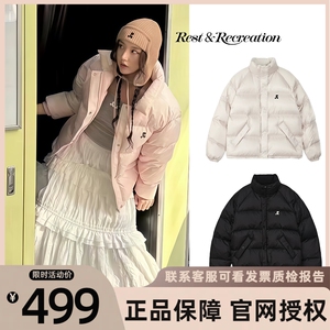 韩国正品restandrecreation羽绒服冬季RR白鸭绒外套男女同款上衣