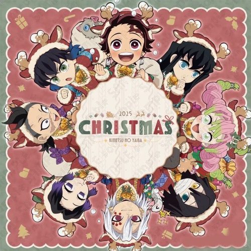 鬼灭之刃2025圣诞节驯鹿造型立牌时透无一郎富冈义勇不死川实弥