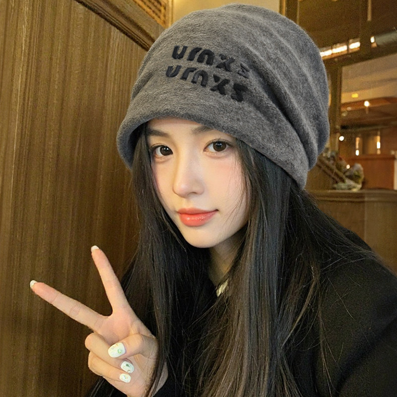 秋冬氛围感冷帽日系男女保暖护耳堆堆帽加厚含羊毛包头帽子显脸小,服饰配件/皮带/帽子/围巾,帽子,淘宝优惠券,粉丝福利购,淘宝优惠卷