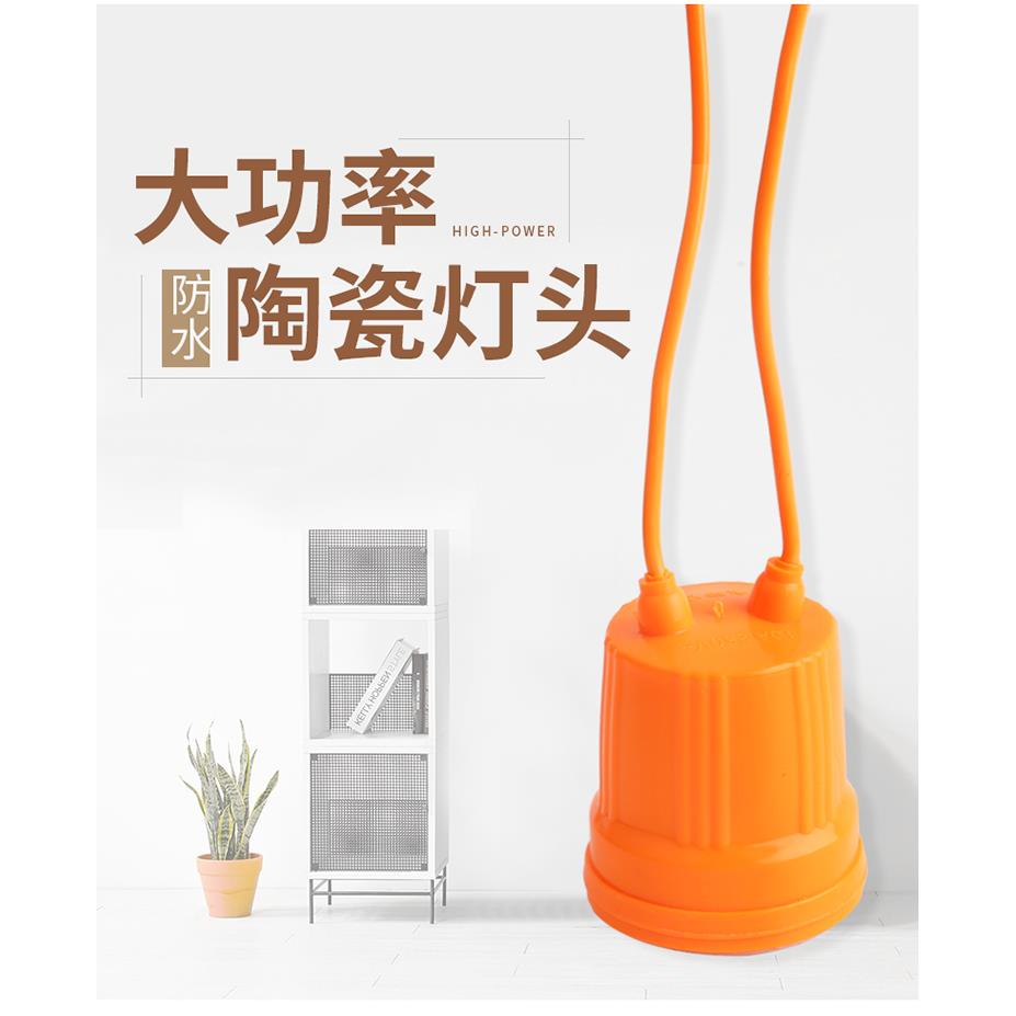 老式家用室内外防水防摔悬吊接线灯座陶瓷内芯E27螺纹螺旋LDE灯头