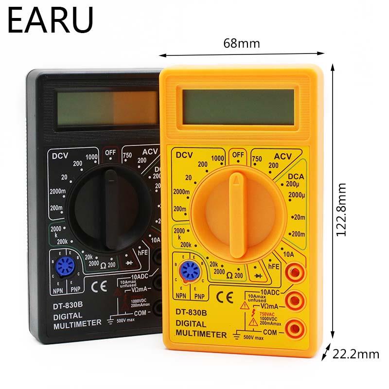 DT830B数字万用表832万能表DT830D测电压电阻二三极管