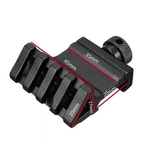 45度单边ar金属战术导轨锦明m4真人CS侧轨斜轨夹具手电筒激光管夹