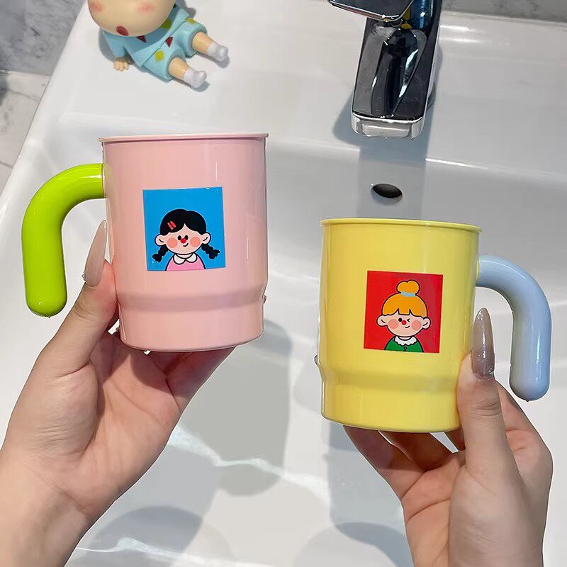 弋客卡通情侣宿舍刷牙漱口杯