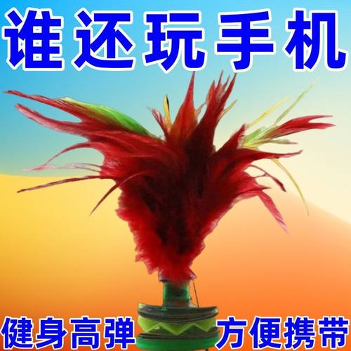 毽子趣味小学生比赛专用羽毛耐踢毛毽球键运动腱鸡毛踢毽专业好踢