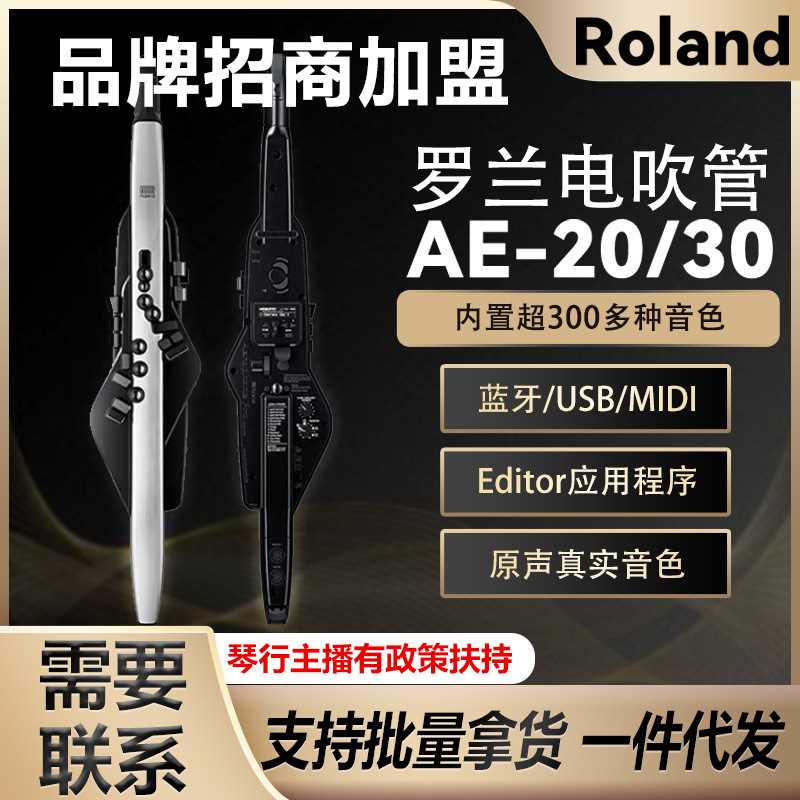 Roland罗兰电吹管乐器AE20中老年人娱乐初学AE30电子萨克斯葫芦丝