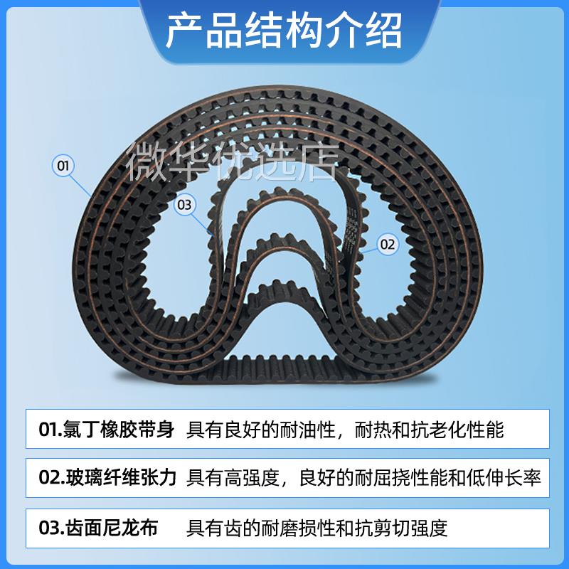 捷豹同步带STD2015-S5M 2020-S5M 2050-S5M 2100-S5M传动带