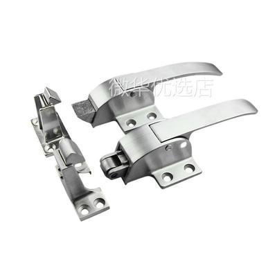 平面烘箱门锁 冰柜拉手 传递窗可调节门扣蒸柜炉把手蒸箱烤箱配件