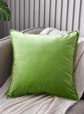 纯色抱枕套沙发靠垫套汽车靠背/枕床头方枕50X50正方形不含芯