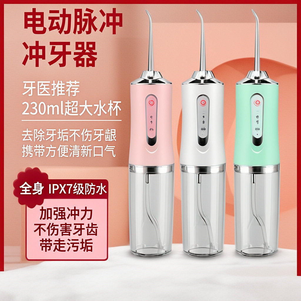 电动冲牙器便携式家用去结石水牙线口腔牙齿清洁洗牙器洁牙器