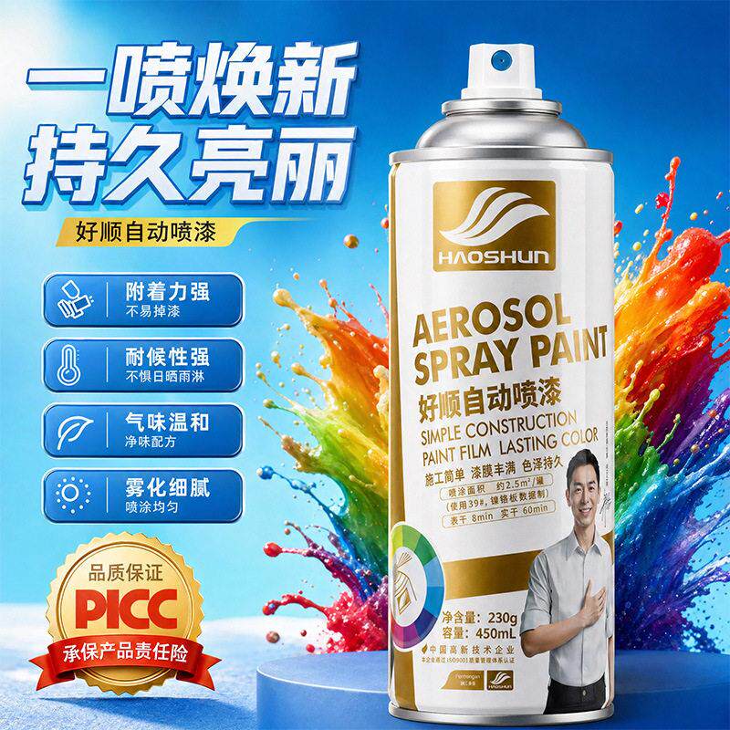好顺自喷漆 手摇金属防锈油漆墙面涂鸦汽车改色家具木器自喷漆