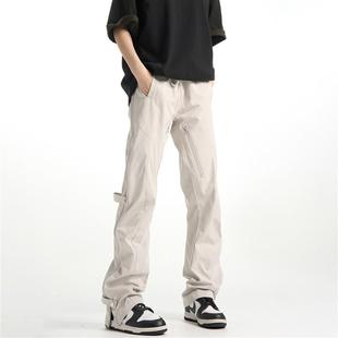 OFF高街机能风拉链直筒户外冲锋裤 休闲伞兵裤 美式 薄款 子 夏季 FLY