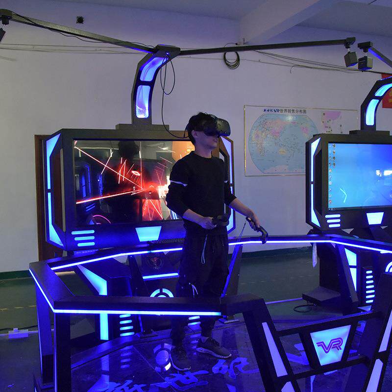 vr八度空间行走平台vr科普体感游戏机节奏光剑设备游乐设施一体机