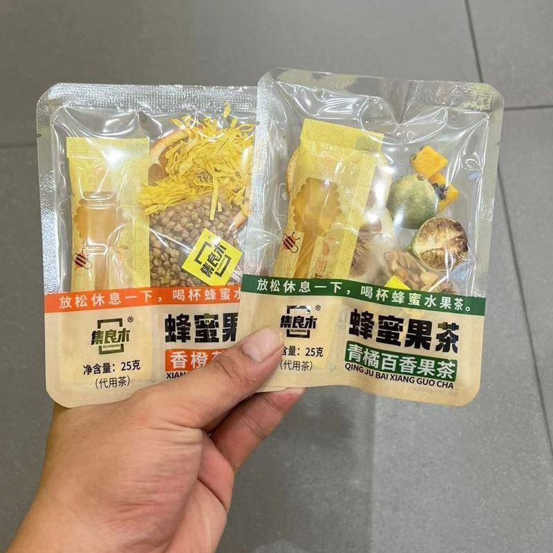 集良木蜂蜜果茶25g*10袋青橘百香果香橙菊花茶蜂蜜水果茶休闲茶饮