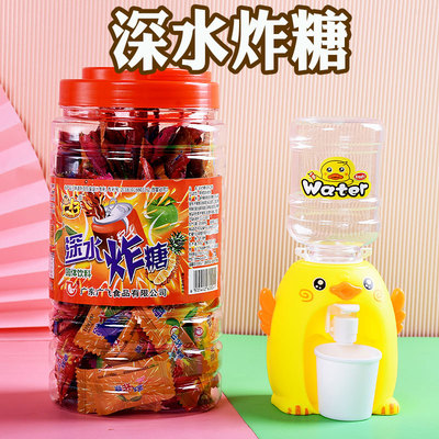 广仔深水炸糖弹泡腾片汽水糖8090后怀旧零食泡水糖片深水炸弹糖果