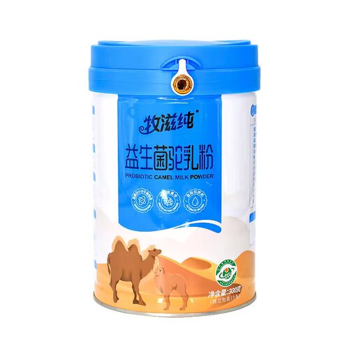牧滋纯益生菌驼乳奶粉高蛋白孕妇儿童老人成年新鲜骆驼奶高钙300g