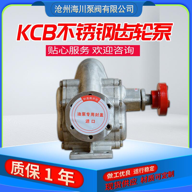 不锈钢齿轮泵三相抽油自吸输送不锈钢油泵KCB18.3-KCB200