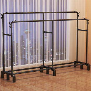 简易晾衣架落地卧室室内挂衣服架子家用阳台晒衣架出租屋凉衣杆架