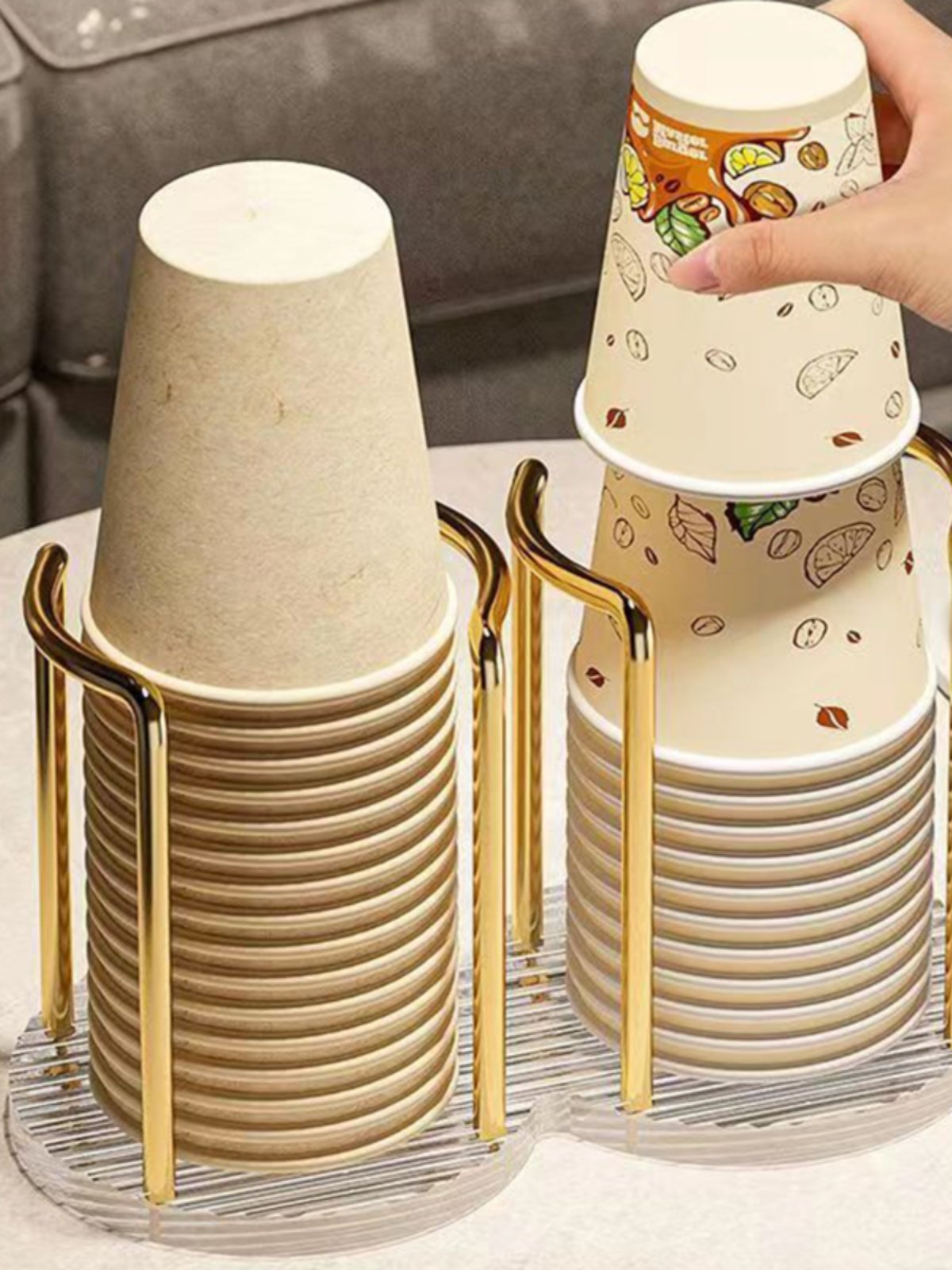 一次性杯子取杯器桌面咖啡杯纸杯架玻璃杯收纳亚克力杯架子置物架,家庭/个人清洁工具,杯架,淘宝优惠券,粉丝福利购,淘宝优惠卷