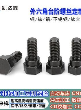 不锈钢外六角螺栓黑色六角手拧螺丝平头螺钉紧固件M5源头定制