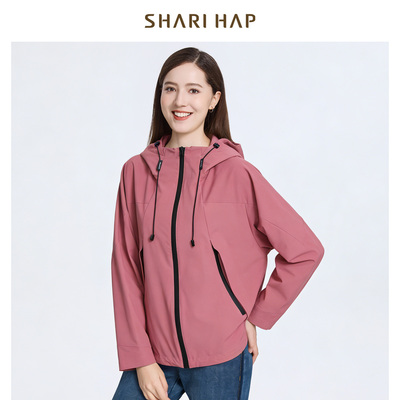 SHARI HAP 连帽短风衣