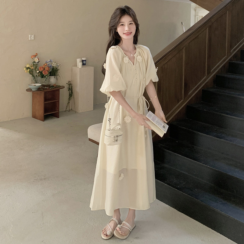 大货已出好数据立体花朵连衣裙+吊带两件套C211-852-P135控188,女装连衣裙,2C211