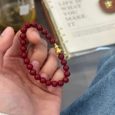 「有福葫芦」紫金朱砂手串