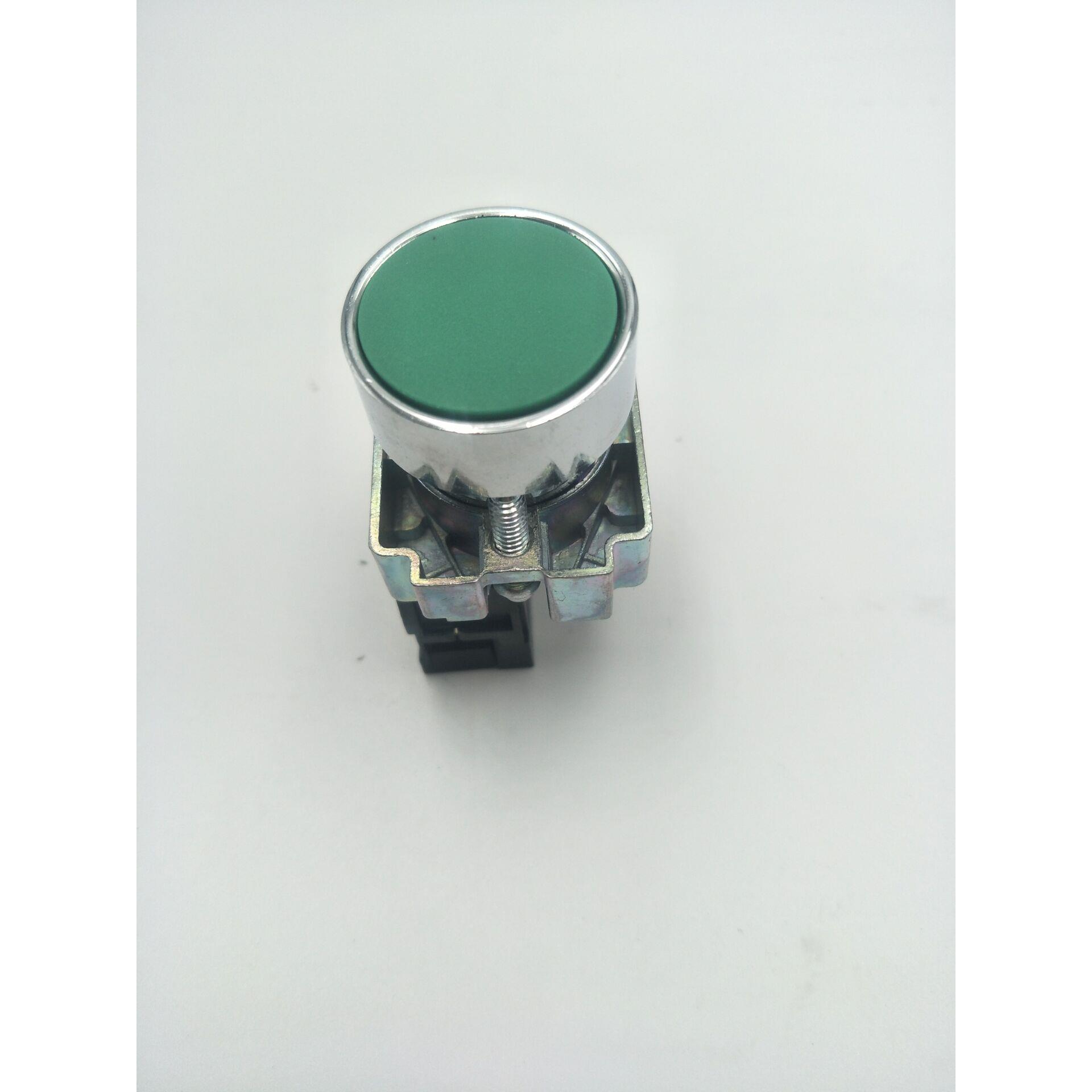 正泰按钮开关 金属启动按钮 NP2-BA31  XB2-BA31C 绿色一常开辅助