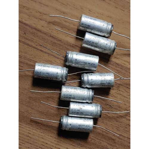 RIFA PEG124 轴向引脚电解电容长寿面电容胆机电容10uf 350V