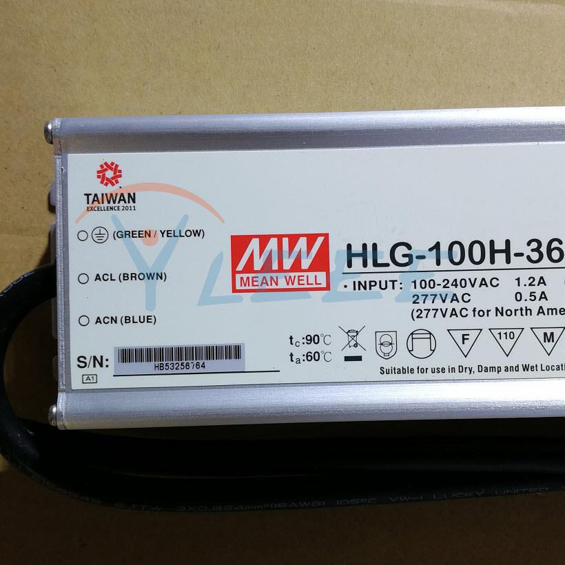 全新原装明纬MW HLG-100-36A 路灯电源LED投光灯 100W 36V2.65A
