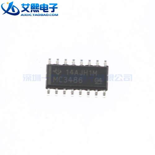 MC3486DR MC3486N SOP-16贴片/DIP-16直插 线路驱动器 TI原装正品