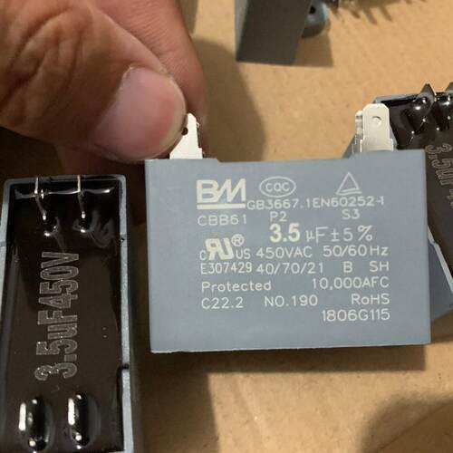 空调外风机插片电容原装BM插片电容外风机通用CBB61型450v