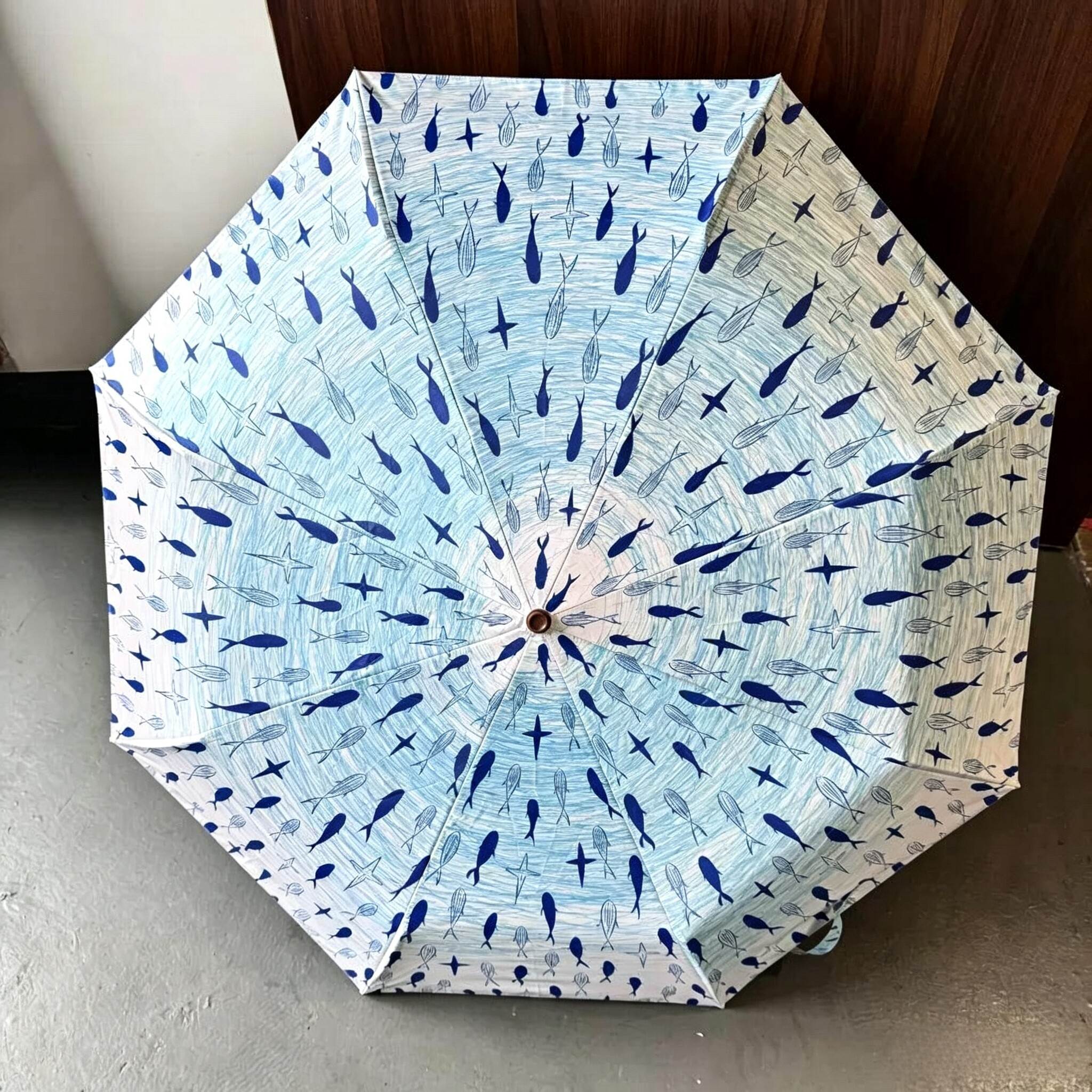 小鱼雨伞高颜值复古弯钩遮阳伞学生上学专用伞加大加厚晴雨两用伞