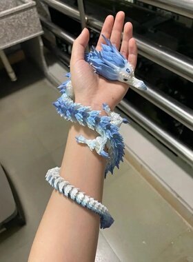 网红新款3D打印关节可动龙夜光敖丙摆件儿童玩具其他模型玩具摆件