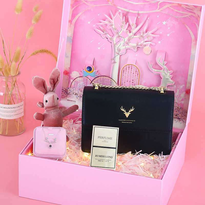 好货520情人节礼物送女友浪漫特别女款包包礼盒套装创意实用生日