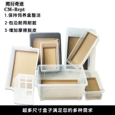 爬宠瓦楞纸掌上明蛛饲养人渣盒用