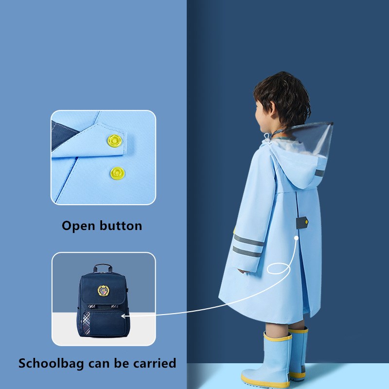Kids Thickened Rain Coat Outdoor Waterproof RaincUoat Childr