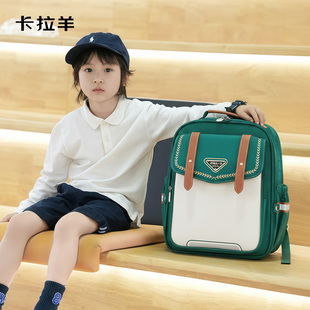 卡拉羊书包ins小众小学生男生新型减负护脊双肩包女生大容量背包