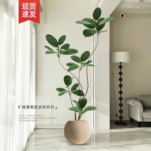 仿真绿植橡皮树假植物客厅