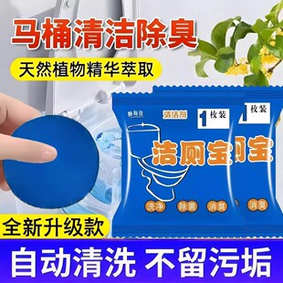 洁厕宝马桶清洁块10个装除臭去污袋装家用洁厕剂蓝泡泡洁厕宝