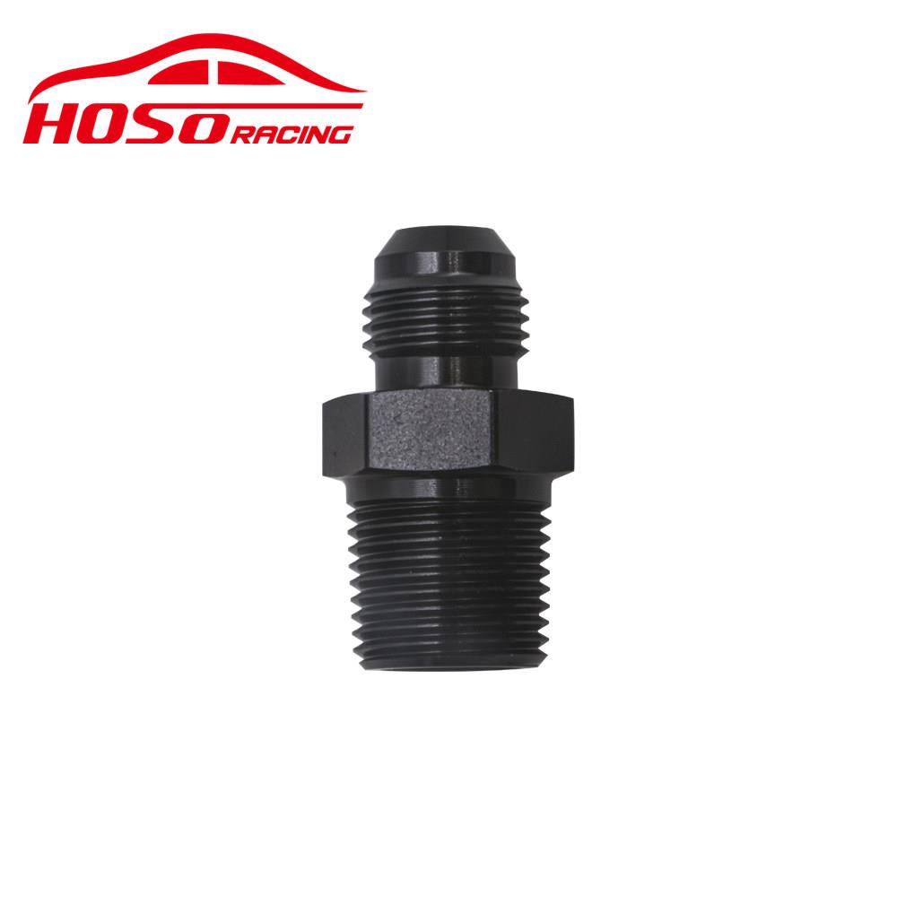 跨境汽车改装件转换接头AN6转3/8NPT螺纹铝变速箱油冷却器适配器