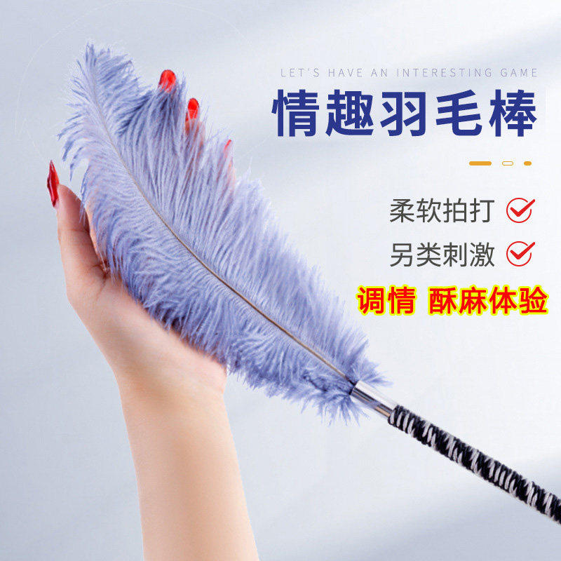 情趣用品调情羽毛棒打ppSM调教女友惩罚刑具性感挑逗鞭子床上助爱