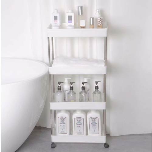 落地式小推车置物架厨房窄柜整理架子客厅卫生间浴室夹缝收纳架子