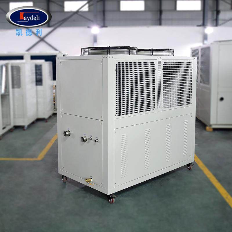 全国联保1hp风冷冰水机造纸冷包装设机5KCL-015备行业低温冻箱式