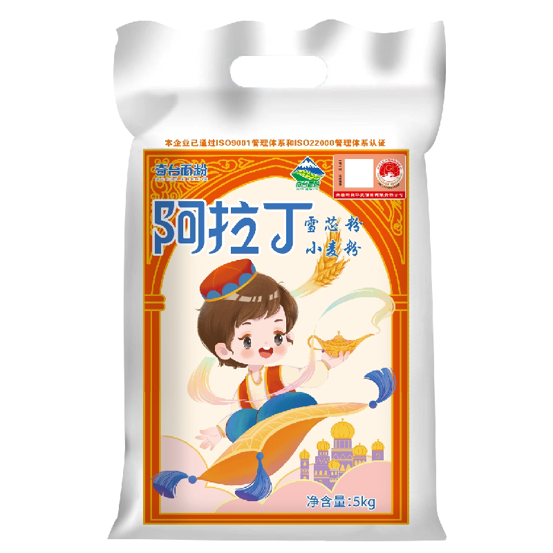 新疆面粉阿拉丁雪芯粉5kg家用面粉/食用粉