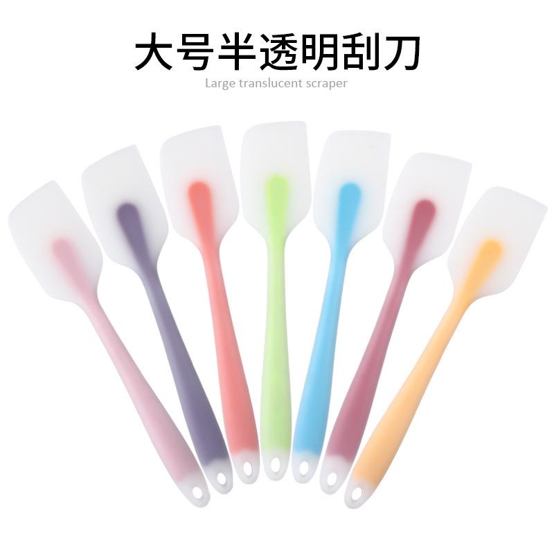烘焙工具大号半透硅胶刮刀蛋糕奶油刮刀烘焙果酱抹刀工厂现货