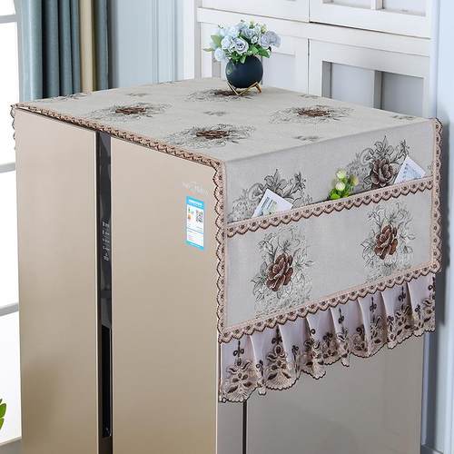 双开门冰箱盖布防尘布单开门冰箱保护罩盖巾四开门冰箱巾微波炉罩