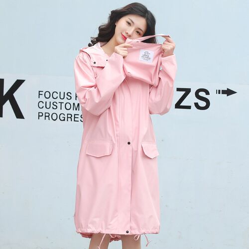 新款时尚中长款全身雨衣成人男女户外骑行走路薄便携透气外套雨披