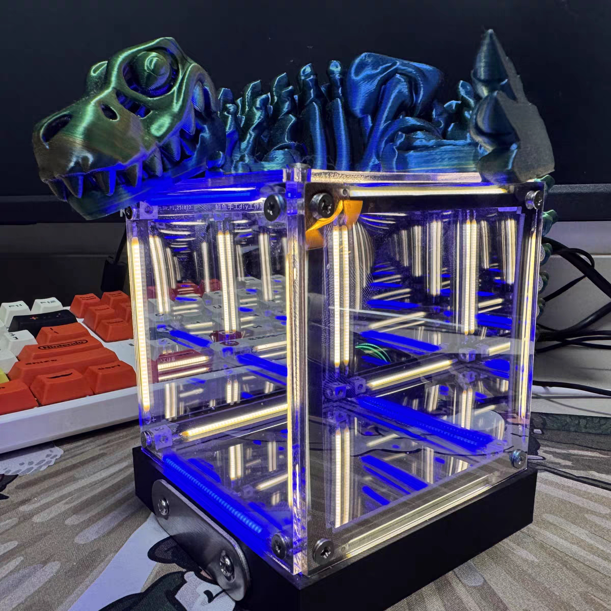 无限深渊镜千层镜灯箱创意LED模块延展模型玩具小夜灯氛围摆件