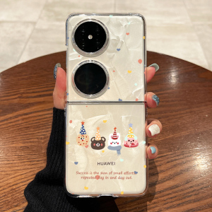 适用华为pocket2手机壳小米折叠屏mix新款p50pocket s透明nova超薄find n3/n2防摔flip三星z挂绳Flip6保护套