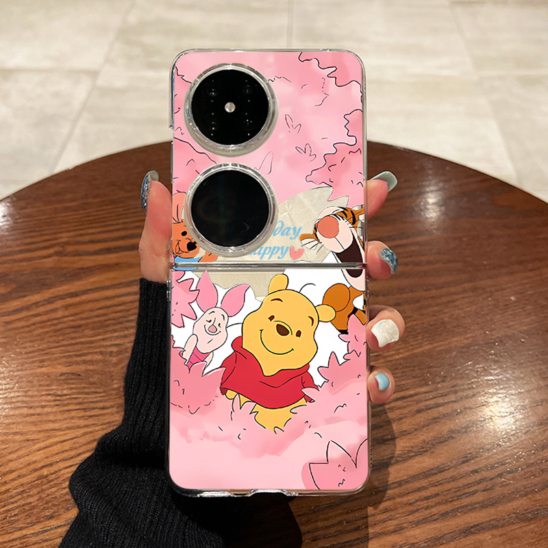 科迪福适用华为pocket2手机壳新款p50pocket折叠屏pocket s超薄透明爱心樱花天空维尼熊全包防摔高级女保护套